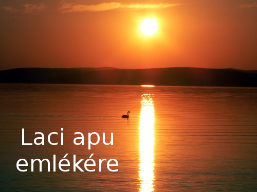 Naplemente a Balatonon